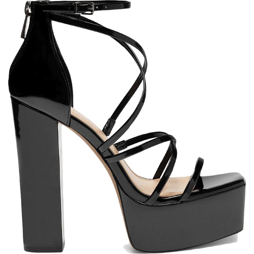Jessica Simpson Womens Mirelle Black Open Toe Platform Sandals Evening NWT